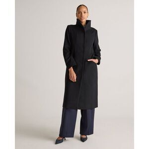 Quince Black Wool Coat